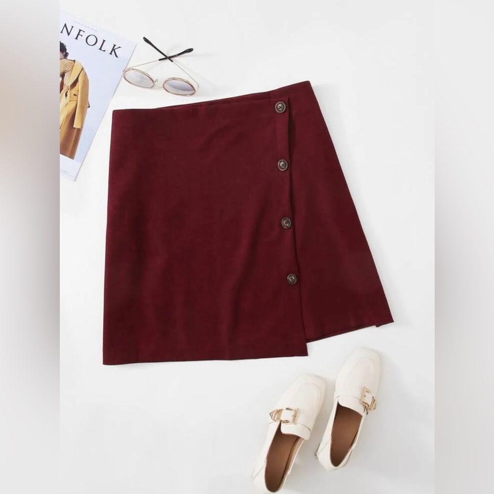 SHEIN CURVE ASYMMETRICAL SKIRT!!